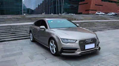 Audi S7 A7 S-line (with s-line bumper, does not base model) C7.5 2016-2018 with Aftermarket Parts - Upper Valences Pre-preg Carbon Fiber from Karbel Carbon