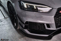Audi RS5 B9 2018 2019 2020 with Aftermarket Parts - Front Canards Pre-preg Carbon Fiber from Karbel Carbon