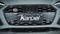 Audi S5 A5 B9.5 2020 2021 2022 2023 2024 with Aftermarket Parts - Front Grill Pre-preg Carbon Fiber from Karbel Carbon