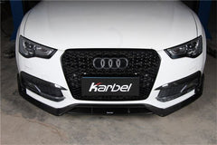 Audi S5 A5 S-line (with s-line bumper, does not base model) B8.5 2012-2016 with Aftermarket Parts - Front Lip Pre-preg Carbon Fiber from Karbel Carbon
