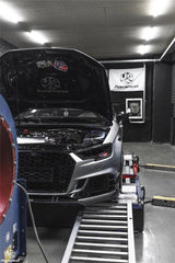 Audi RS3 8V 8V.5 2018 2019 2020 with Aftermarket Parts - Front Lip Pre-preg Carbon Fiber from Karbel Carbon