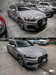 Audi RS5 B9 2018 2019 2020 with Aftermarket Parts - Front Lip Pre-preg Carbon Fiber from Karbel Carbon