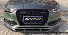 Audi S4 A4 S-line (with s-line bumper, does not fit base model) B8.5 2013 2014 2015 2016 with Aftermarket Parts - Front Lip Pre-preg Carbon Fiber from Karbel Carbon