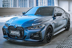 BMW 4 series 430i (with M-package bumper, does not fit base model) M440i G22 G23 2020-ON with Aftermarket Parts - Front Lip Pre-preg Carbon Fiber from Karbel Carbon