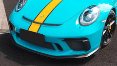 Porsche 911 991.2 GT3 2018 2019 with Aftermarket Parts - Front Splitter & Side Lip Extension Pre-preg Carbon Fiber from Karbel Carbon