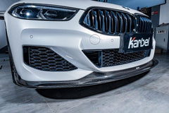 BMW 8 Series M850 840 (With M-Package Bumper) G14 G15 G16 2018 2019 2020 2021 2022 2023 2024 with Aftermarket Parts - Front Lip Pre-preg Carbon Fiber from Karbel Carbon