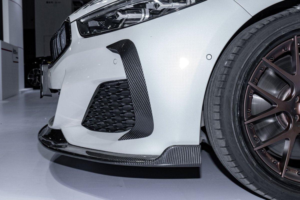 BMW 8 Series M850 840 (With M-Package Bumper) G14 G15 G16 2018 2019 2020 2021 2022 2023 2024 with Aftermarket Parts - Front Lip Pre-preg Carbon Fiber from Karbel Carbon