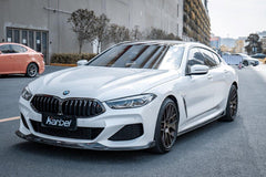 BMW 8 Series M850 840 (With M-Package Bumper) G14 G15 G16 2018 2019 2020 2021 2022 2023 2024 with Aftermarket Parts - Front Lip Pre-preg Carbon Fiber from Karbel Carbon