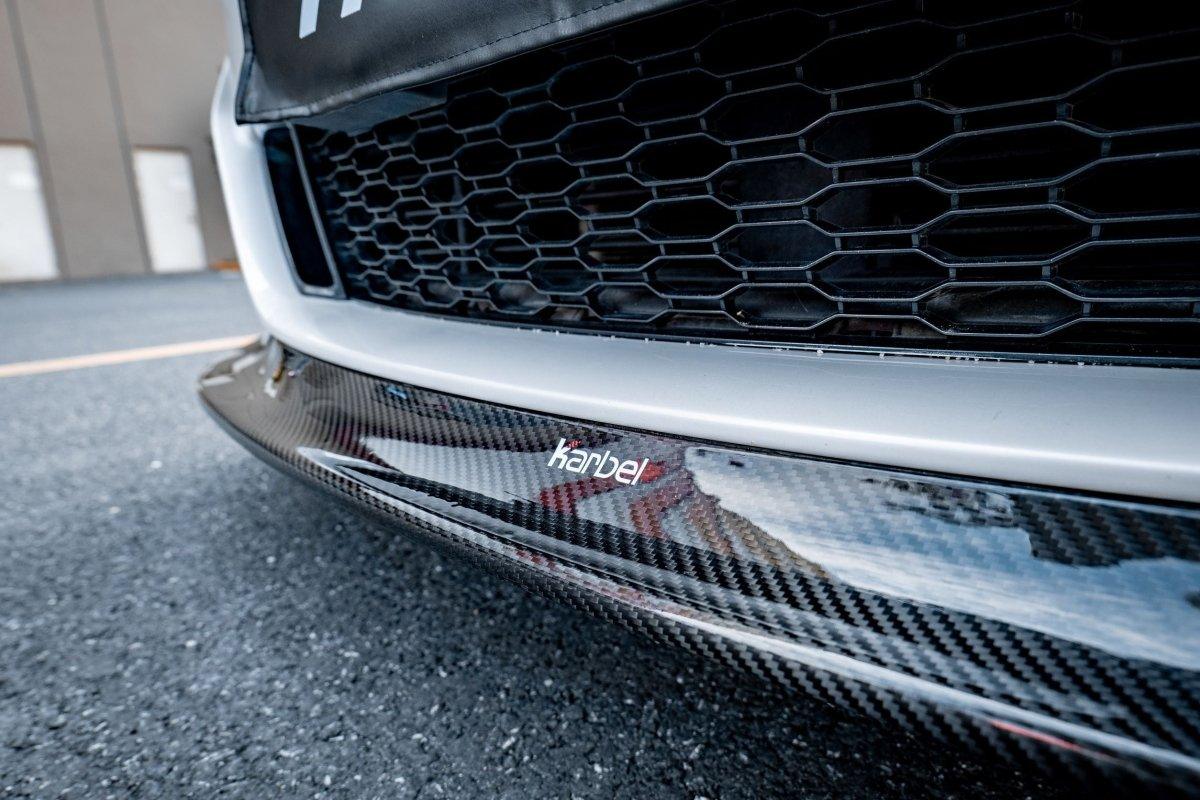 BMW 8 Series M850 840 (With M-Package Bumper) G14 G15 G16 2018 2019 2020 2021 2022 2023 2024 with Aftermarket Parts - Front Lip Pre-preg Carbon Fiber from Karbel Carbon