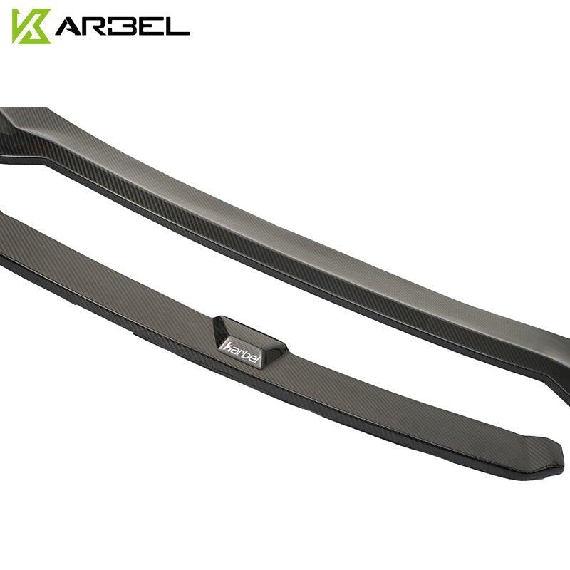 Audi S5 A5 (with s-line bumper, does not base model) B9 2017 2018 2019 with Aftermarket Parts - V2 Style Front Lip Pre-preg Carbon Fiber from Karbel Carbon