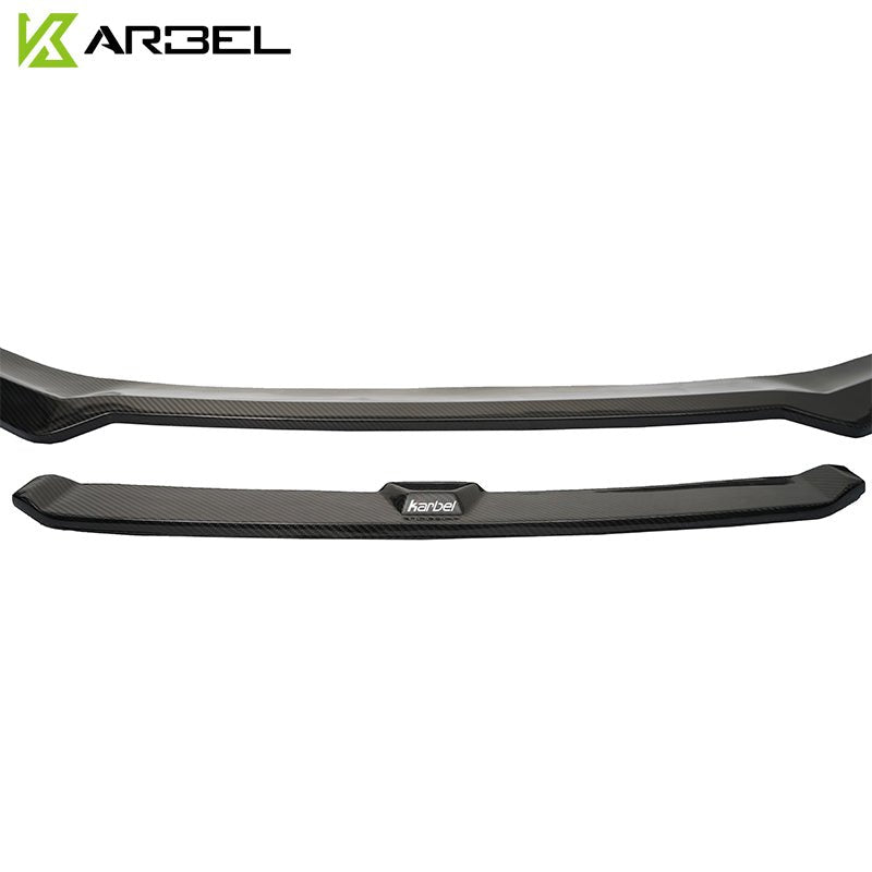 Audi S5 A5 (with s-line bumper, does not base model) B9 2017 2018 2019 with Aftermarket Parts - V2 Style Front Lip Pre-preg Carbon Fiber from Karbel Carbon