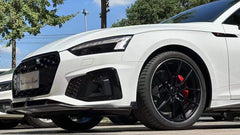 Audi S5 A5 (with s-line bumper, does not base model) B9.5 2020 2021 2022 2023 2024 with Aftermarket Parts - V2 Style Front Lip Pre-preg Carbon Fiber from Karbel Carbon