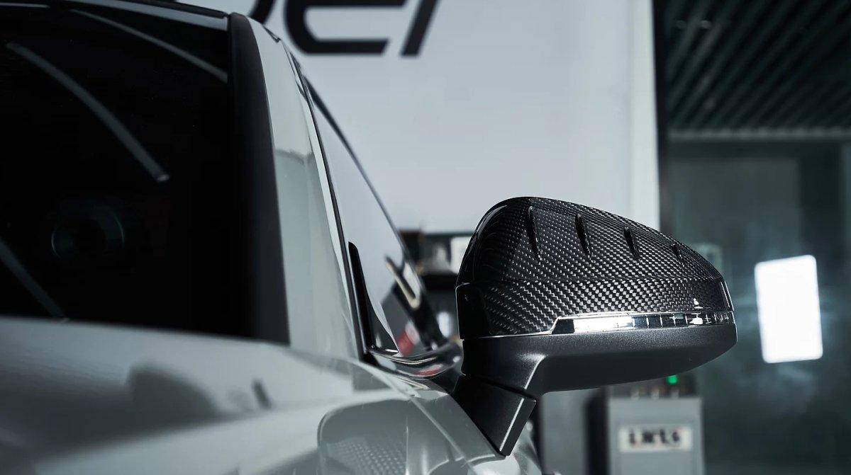 Audi RS5 S5 A5 (equiped with blind assist/without blind assist) B9 / B9.5 2017-ON & RS4 S4 A4 (equiped with blind assist/without blind assist) B9 / B9.5 2017-ON With Aftermarket Parts - Mirror Covers Pre-preg Carbon Fiber from Karbel Carbon
