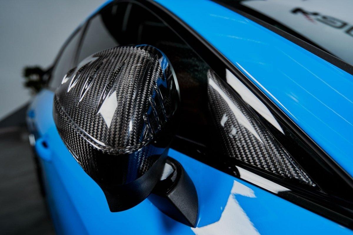 Audi RS5 S5 A5 (equiped with blind assist/without blind assist) B9 / B9.5 2017-ON & RS4 S4 A4 (equiped with blind assist/without blind assist) B9 / B9.5 2017-ON With Aftermarket Parts - Mirror Covers Pre-preg Carbon Fiber from Karbel Carbon