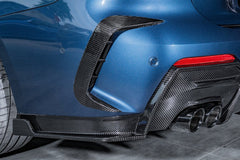 BMW 4 series 430i (with M-package bumper, does not fit base model) M440i G22 G23 2020-ON with Aftermarket Parts - Rear Bumper Canards Pre-preg Carbon Fiber from Karbel Carbon