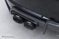 Audi TTS / TT (with s-line bumper) 8S MK3 2015 2016 2017 2018 2019 with Aftermarket Parts - Rear Diffuser & Canards Pre-preg Carbon Fiber from Karbel Carbon