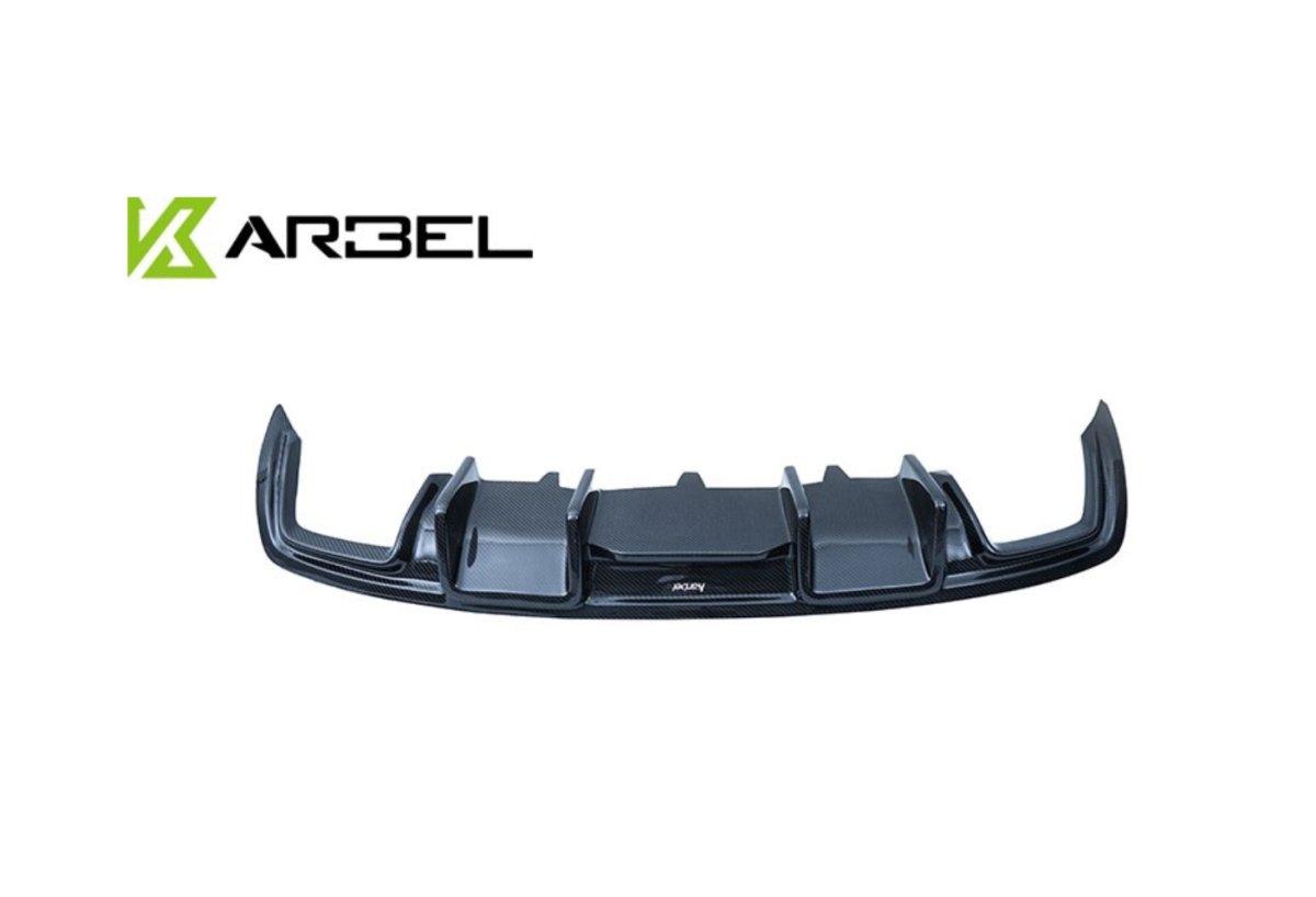 Audi A5 (fits base model, does not fit s-line) B8.5 2012 2013 2014 2015 2016 with Aftermarket Parts - Rear Diffuser Pre-preg Carbon Fiber from Karbel Carbon