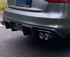 Audi S4 A4 S-line (with s-line bumper, does not fit base model) B8.5 2013 2014 2015 2016 with Aftermarket Parts - Rear Diffuser Pre-preg Carbon Fiber from Karbel Carbon