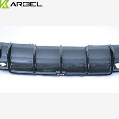 Audi S4 A4 (with S-line bumper, does Audi S4 A4 (with S-line bumper, does not fit base model) B9 2017 2018 2019 with Aftermarket Parts - V1 (With LED Light) & V2 (Without LED Light) Style Rear Diffuser Pre-preg Carbon Fiber from Karbel Carbon