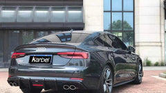 Audi S5 A5 (with s-line bumper, does not base model) B9 2017 2018 2019 with Aftermarket Parts - Rear Diffuser Pre-preg Carbon Fiber from Karbel Carbon