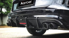 Audi S6 / A6 Avant / A6 S-Line (with s-line bumper, does not base model) C7.5 2016-2018 with Aftermarket Parts - Rear Diffuser Pre-preg Carbon Fiber from Karbel Carbon