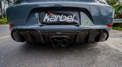Porsche 718 Cayman / Boxster / GTS 2017 2018 2019 2020 2021 2022 2023 2024 with Aftermarket Parts - Rear Diffuser & Canards Pre-preg Carbon Fiber from Karbel Carbon