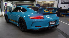 Porsche 911 991.2 GT3 2018 2019 with Aftermarket Parts - Rear Diffuser Pre-preg Carbon Fiber from Karbel Carbon