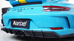Porsche 911 991.2 GT3 2018 2019 with Aftermarket Parts - Rear Diffuser Pre-preg Carbon Fiber from Karbel Carbon