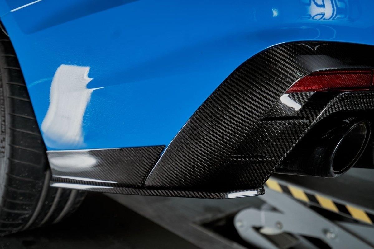 Audi S4 B9.5 2020-ON with Aftermarket Parts - Rear Diffuser & Canards V1 Style Pre-preg Carbon Fiber from Karbel Carbon