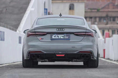 Audi S5 A5 (with s-line bumper, does not base model) B9.5 2020 2021 2022 2023 2024 with Aftermarket Parts - Rear Diffuser Pre-preg Carbon Fiber from Karbel Carbon