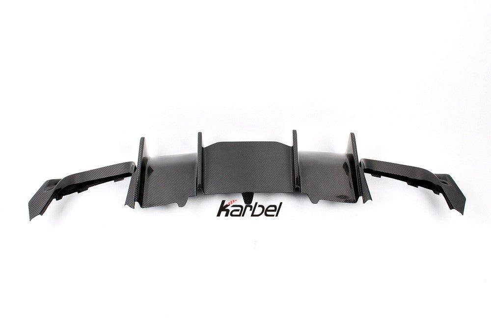 Audi S5 A5 S-line (with s-line bumper, does not base model) B8.5 2012-2016 with Aftermarket Parts - V2 Style Rear Diffuser Pre-preg Carbon Fiber from Karbel Carbon