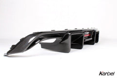 Audi S5 A5 S-line (with s-line bumper, does not base model) B8.5 2012-2016 with Aftermarket Parts - V2 Style Rear Diffuser Pre-preg Carbon Fiber from Karbel Carbon