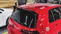 Volkswagen GTI MK7.5 2018 2019 2020 2021 with Aftermarket Parts - V2 Style Rear Roof Spoiler Pre-preg Carbon Fiber from Karbel Carbon