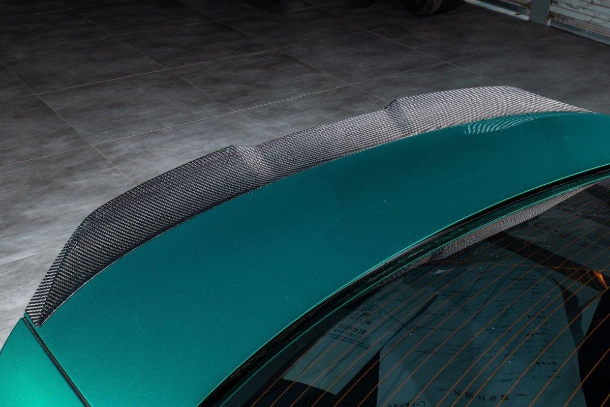 BMW M3 G80 2021-ON & 3 Series 330i M340i G20 (Fits Both Pre-LCI & LCI) 2019-ON with Aftermarket Parts - V2 Style Rear Spoiler Carbon Fiber from Karbel Carbon
