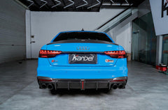 Audi S4 A4 B9 / B9.5 2017 2018 2019 2020 2021 2022 2023 2024 with Aftermarket Parts - Rear Spoiler Pre-preg Carbon Fiber from Karbel Carbon