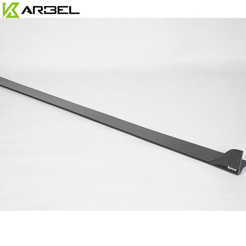 Audi RS3 S3 A3 8V.5 2017 2018 2019 2020 with Aftermarket Parts - Side Skirts Pre-preg Carbon Fiber from Karbel Carbon
