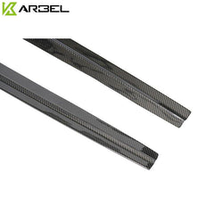 Audi RS3 8V 8V.5 2018 2019 2020 with Aftermarket Parts -  Side Skirts Pre-preg Carbon Fiber from TAKD Carbon