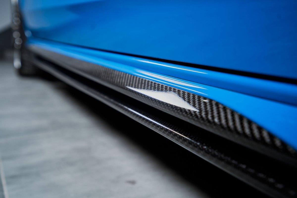 Audi S4 A4 B9 / B9.5 2017-ON with Aftermarket Parts - Side Skirts & Upper Side Skirt Trim Pre-preg Carbon Fiber from Karbel Carbon
