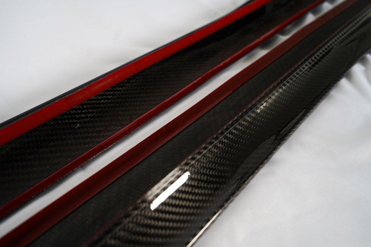 Karbel Carbon Dry Carbon Fiber Side Skirts for BMW X4 & X4M & X4MC G02 F98 & X3 & X3M & X3MC G01 F97 2019-ON - Performance SpeedShop