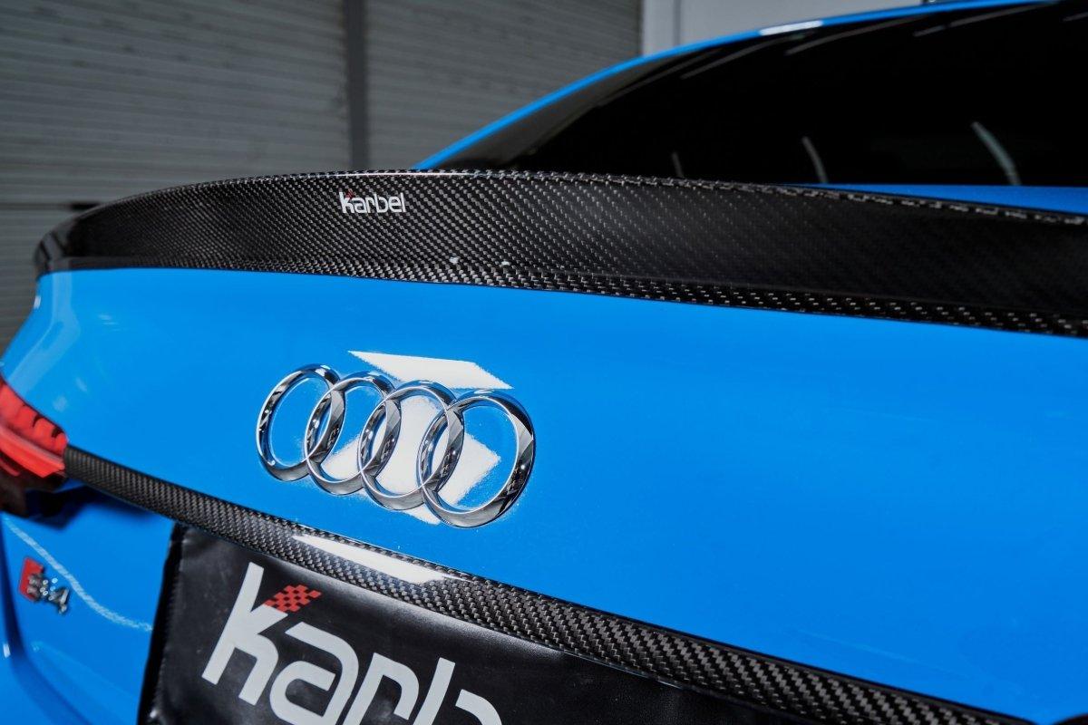 Karbel Carbon Dry Carbon Fiber Trunk Lid Rear Trim for Audi S4 & A4 S Line 2020-ON B9.5 - Performance SpeedShop
