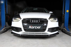Audi S4 A4 S-line (with s-line bumper, does not fit base model) B8.5 2013 2014 2015 2016 with Aftermarket Parts - Upper ValencesPre-preg Carbon Fiber from Karbel Carbon