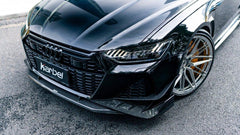 Audi RS6 C8 2020-ON & RS7 C8 2020-ON with Aftermarket Parts - Front Lip Pre-preg Carbon Fiber from Karbel Carbon