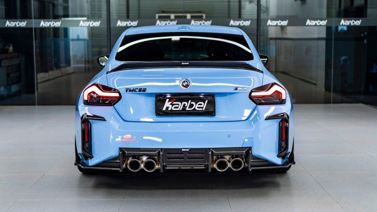 BMW M2 / M2C G87 2023-ON with Aftermarket Parts - Rear Diffuser & Canards Pre-preg Carbon Fiber from Karbel Carbon