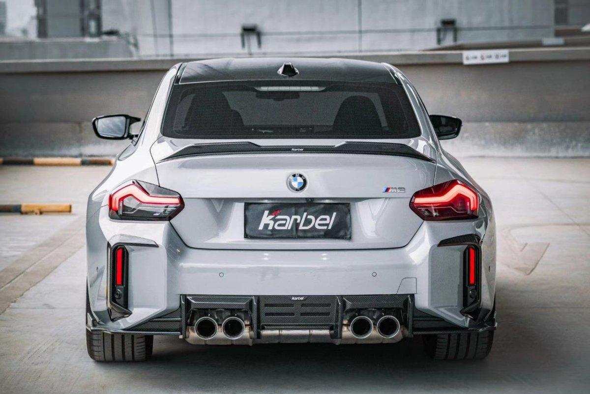 BMW M2/C G87 2023-ON & 2 Series 230i M240i G42 2022-ON with Aftermarket Parts - V2 Style Rear Spoiler Carbon Fiber from Karbel Carbon