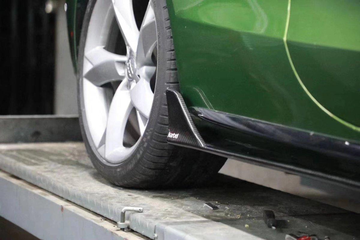 Audi RS5 S5 A5 B9 2017 2018 2019 with Aftermarket Parts - Side Skirts Pre-preg Carbon Fiber from Karbel Carbon