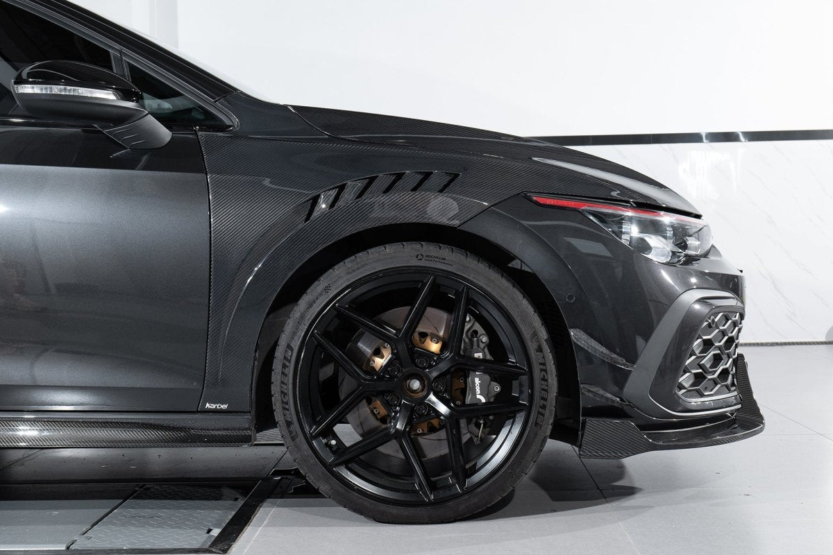 Karbel Carbon Pre-preg Carbon Fiber Front Fenders Replacement for Volkswagen GTI MK8 - Performance SpeedShop