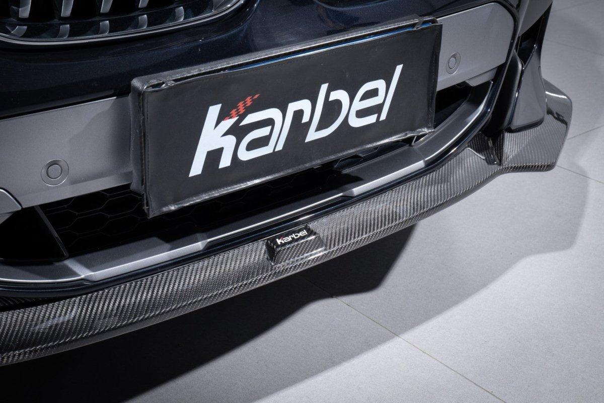 BMW X3 (with M-package bumper) G01 Pre-LCI 2019-2021 & X4 (with M-package bumper) G02 Pre-LCI 2019 2020 2021 with Aftermarket Parts - Front Lip Pre-preg Carbon Fiber from Karbel Carbon