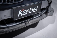 BMW X3 (with M-package bumper) G01 Pre-LCI 2019-2021 & X4 (with M-package bumper) G02 Pre-LCI 2019 2020 2021 with Aftermarket Parts - Front Lip Pre-preg Carbon Fiber from Karbel Carbon