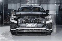 Karbel Carbon Pre-preg Carbon Fiber Front Lip Splitter For Audi SQ8 Q8 S-line 2020-2022 - Performance SpeedShop