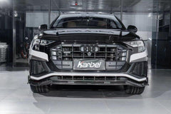 Karbel Carbon Pre-preg Carbon Fiber Front Lip Splitter For Audi SQ8 Q8 S-line 2020-2022 - Performance SpeedShop